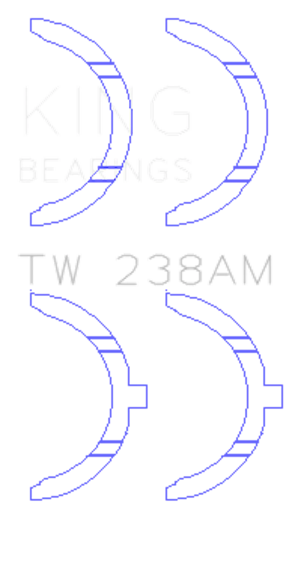 King Engine Bearings TW 238AM