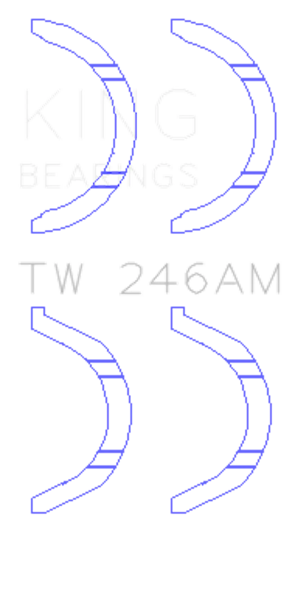 King Engine Bearings TW 246AM