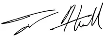 Signature of Thomas Harrell